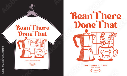 Minimalist Coffee Slogan – Clean Aesthetic Streetwear Typography T-shirt Design