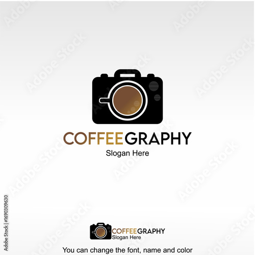 Coffee Graphy Logo Template Design Vector