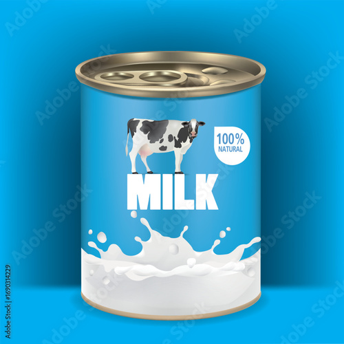 Design of fresh cow's milk cans