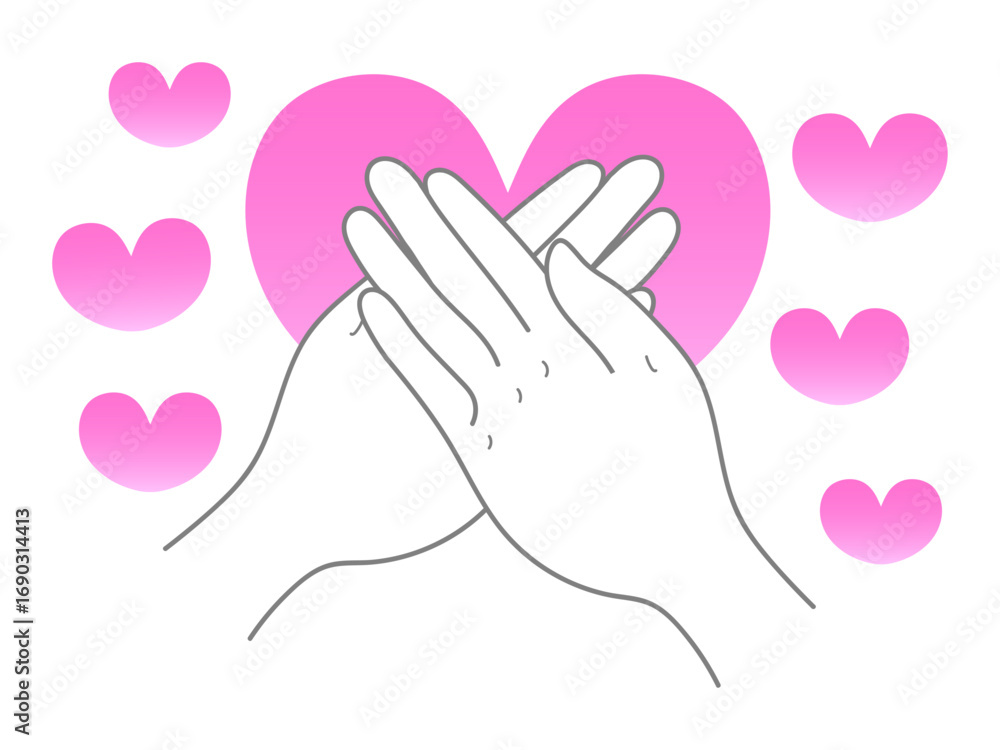 Obraz premium イラスト 手