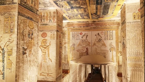 Tomb of Memnon KV9 in the Egyptian Valley of the Kings, in the Theban necropolis, Egypt, Luxor