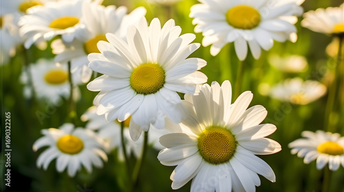 daisies in a field