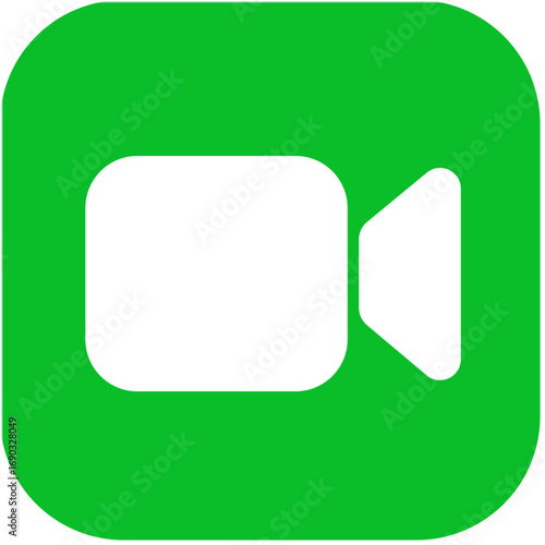 Modern facetime ios app icon vector graphic scalable illustration for digital platforms