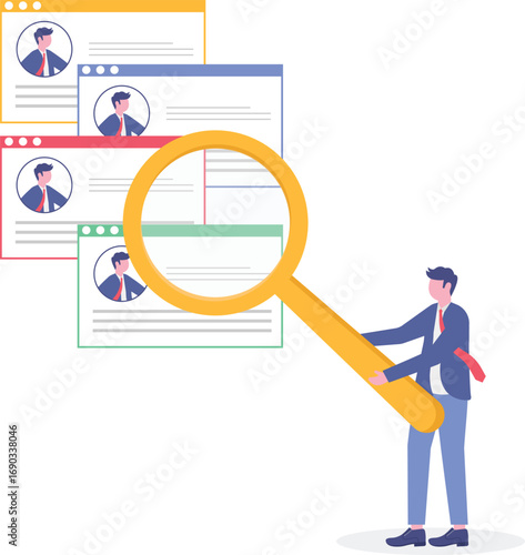 Recruitment agency, hiring employee, employment agreement with tiny people.

