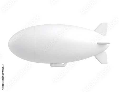 White Airship 3D Model