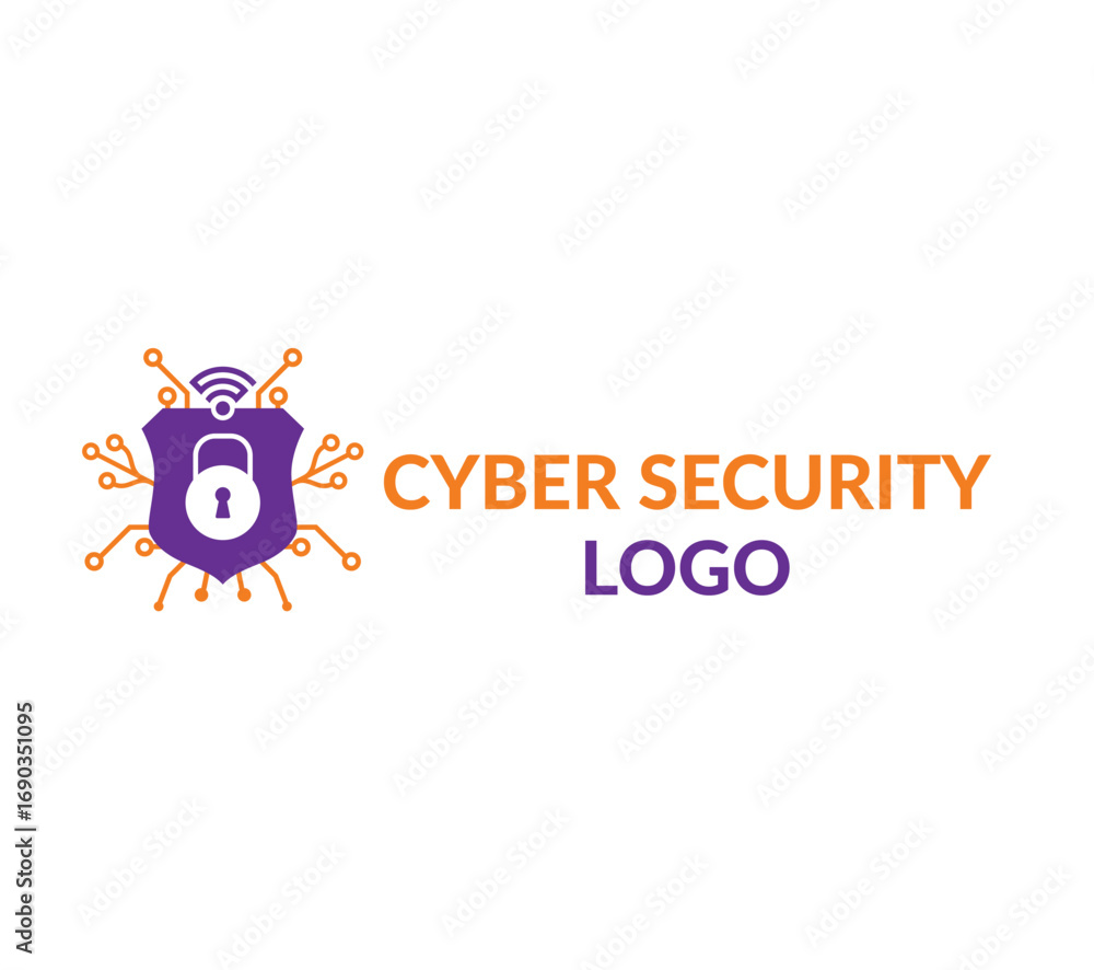 Fototapeta premium Cyber Security Logo Template 1