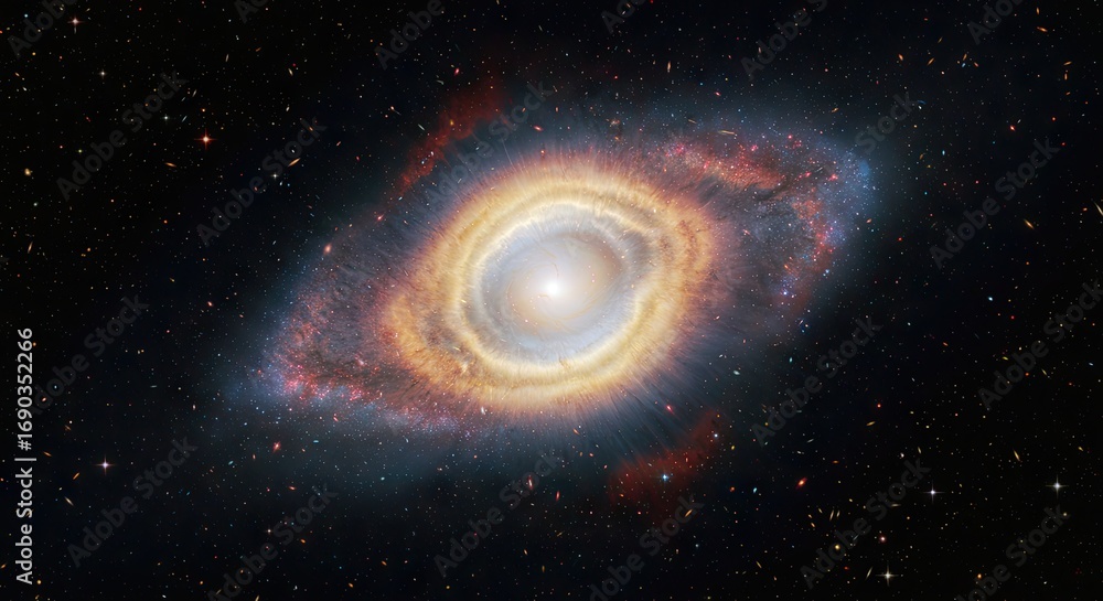 Fototapeta premium Cosmic Eye A Stunning View of a Distant Nebula in Deep Space