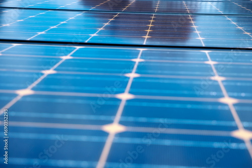 The Future of Clean Energy: A Macro Photograph of Photovoltaic Cells