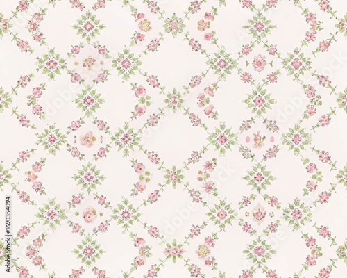 Romantic Pastel Floral Lace Decor for Invitations