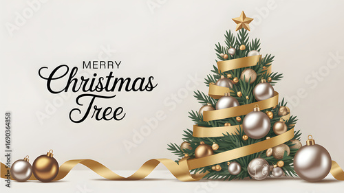 christmas tree and decorations