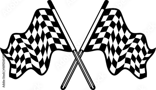 Racing flag icon  Checkered flag for car racing, Race flag, checkered, sports, car, moto. set start and finish crossed sport racing flags,Racing flag icon vector. Race flag icon set. Start finishs