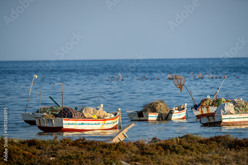 Traditional Fishing Boats of Djerba, Tunisia