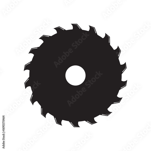 circular saw blade icon vector