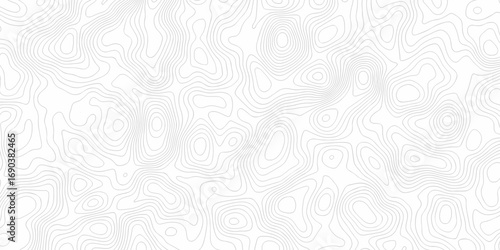 Black and white lines seamless Topographic map patterns, topography line map. Vintage outdoors style. The stylized height of the topographic map contour in lines and contours isolated on transparent.