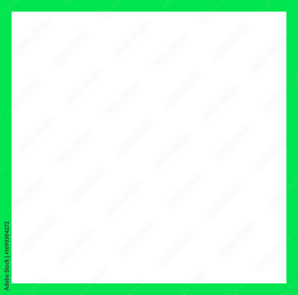 Obraz premium green square frame
