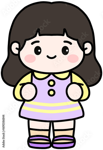 Wallpaper Mural 줄무늬 옷을 입은 소년 소녀 Torontodigital.ca