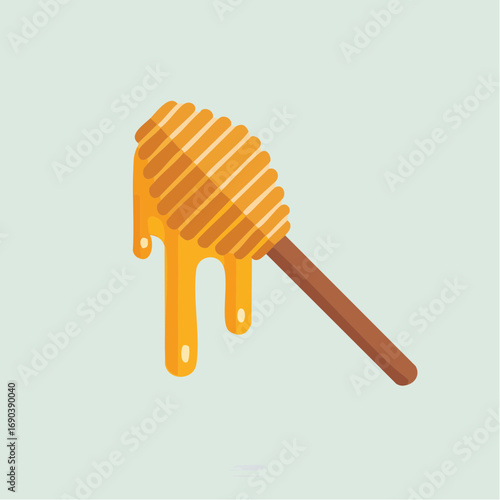 Honey Dipper Pixel Art Illustration
