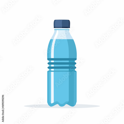 Light Blue Plastic Water Bottle