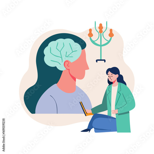 mentalhealth psychologist woman vector