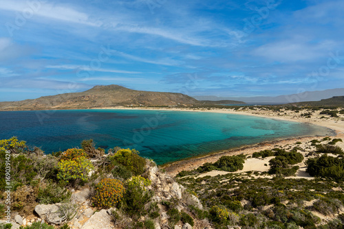 Greece, Elafonisos, Simos beach - 2 April 2024 - The landscape of Elafonisos island is a pleasure to behold