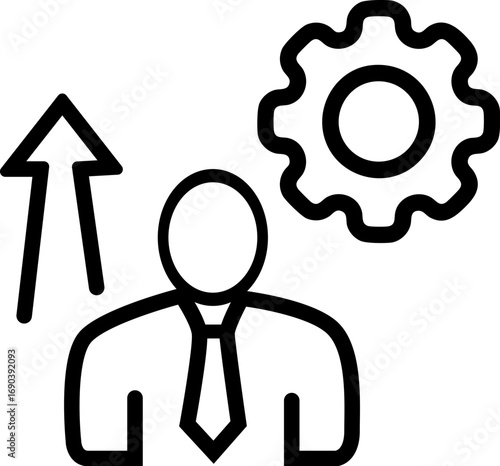 Corporate goals icon design