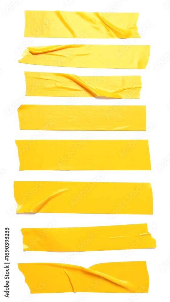 Obraz premium Yellow adhesive tape strips