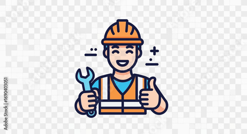Field Worker Vector Illustration Flat Design of Agriculture, Construction, and Outdoor Labor in Modern Minimal Style