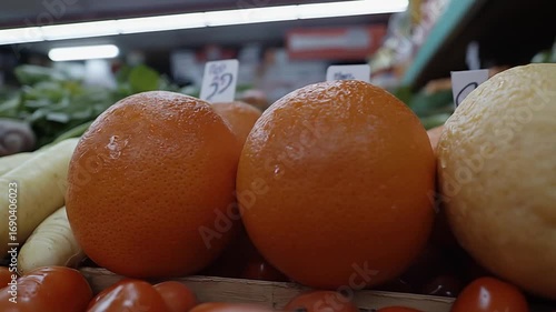 Close Up View of Fresh Orange Radish with Green Onions on a Wooden Surface Healthy Organic Produce Display for Cooking