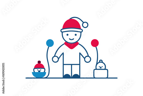 street toy seller with dolls balls and whistles