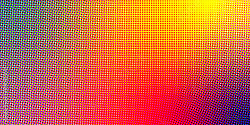 Vibrant Multicolor Halftone Background in Pop Art Style