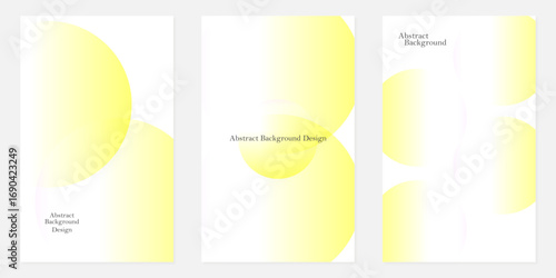 Abstract Gradient Poster Background Vector Set. A minimalist cover template with a bright perspective of a collection of geometric shapes. Perfect design for social media, cover, banner, flyer