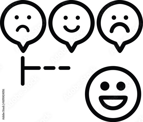 Sentiment analysis icon design
