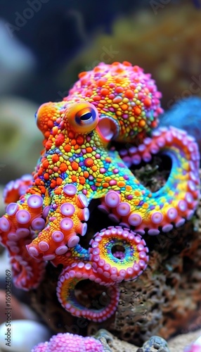Color changing octopus underwater  a fascinating display of camouflage and adaptation