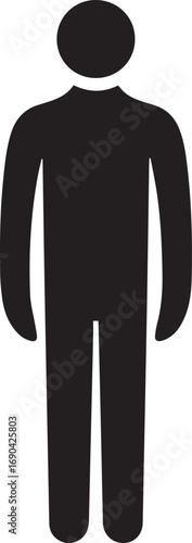 Modern human figure silhouette avatar vector illustration design silhouette