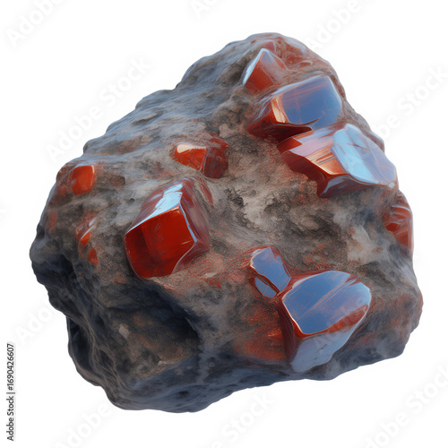 Mineral Stone Isolated on Transparent Background