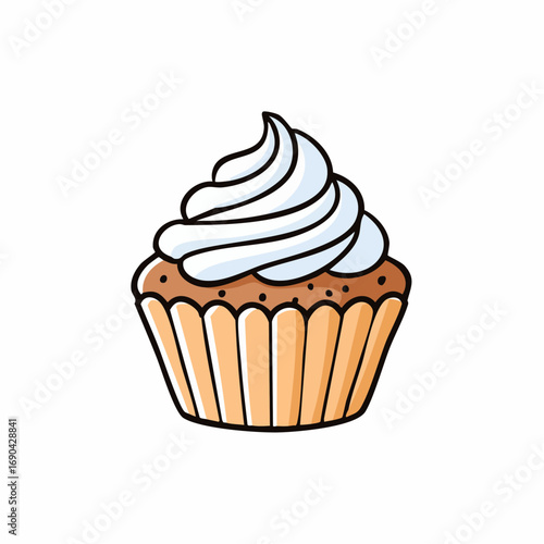 Illustration style gribouillage de dessert sucré