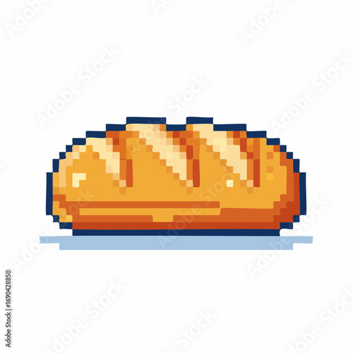 Illustration rétro stylisée de boulangerie