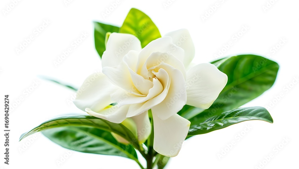Obraz premium White rose bouquet on white background