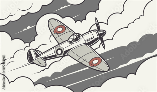 war plane illustration