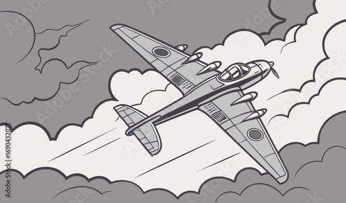 war plane illustration
