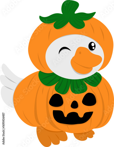Wallpaper Mural halloween Pumpkin Goose Mascot Torontodigital.ca