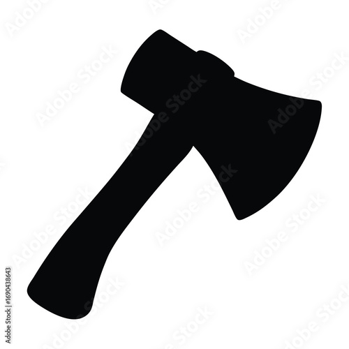 Silhouette vector axe icon for design projects and graphic resources