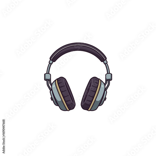 headphones isolated on white