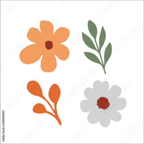 icon of flower and leaf