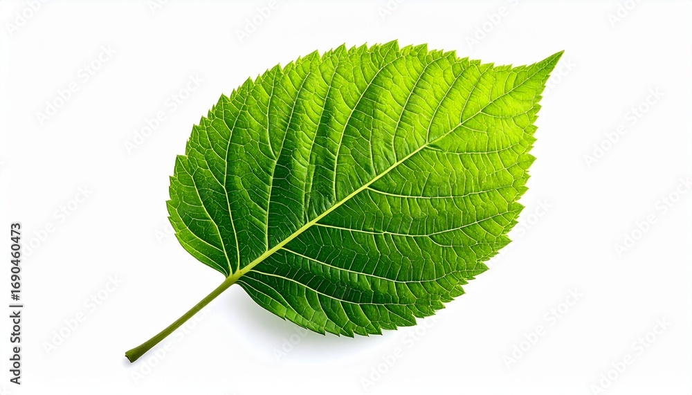 Fototapeta premium green leaf isolated on white