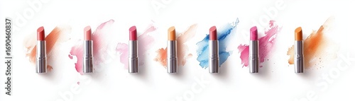 Wallpaper Mural Colorful illustration created from lipsticks in different colors Torontodigital.ca