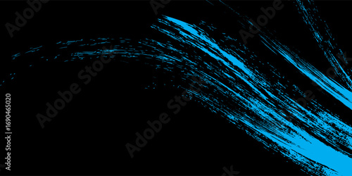 light blue black brush wrap car sticker pattern abstract banner sporty lines light blue black color combination grunge brush pattern, Vector Illustration.