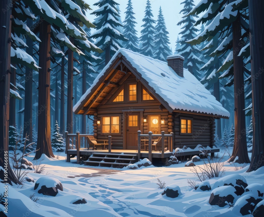 Fototapeta premium house in the winter