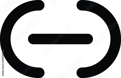 a simple line icon for unlink