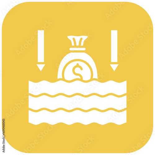 Money drowning Icon